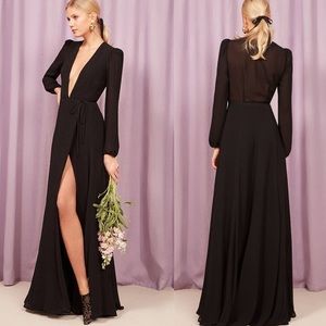 NWOT Reformation Dress / Milan / Black / XS